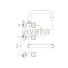 INVENA - Bateria umywalkowo-zlewozmywakowa z wylewką U 250 MODENA  BC-15-F0S-L